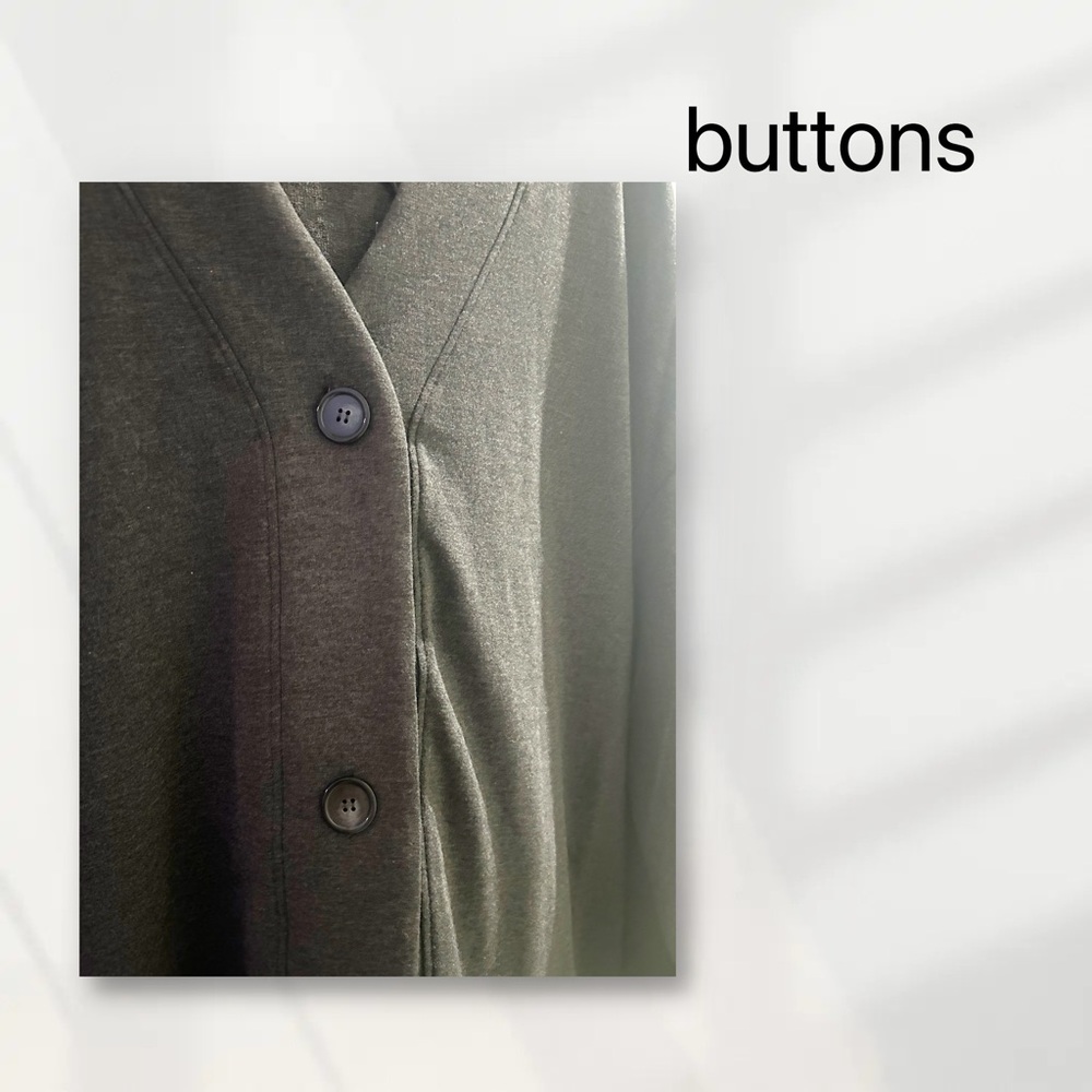 🇨🇦🆕NWT SMASH + TESS |2XL| Cozy minimalist Maya Lightweight Charcoal Cardigan* - Picture 9 of 16